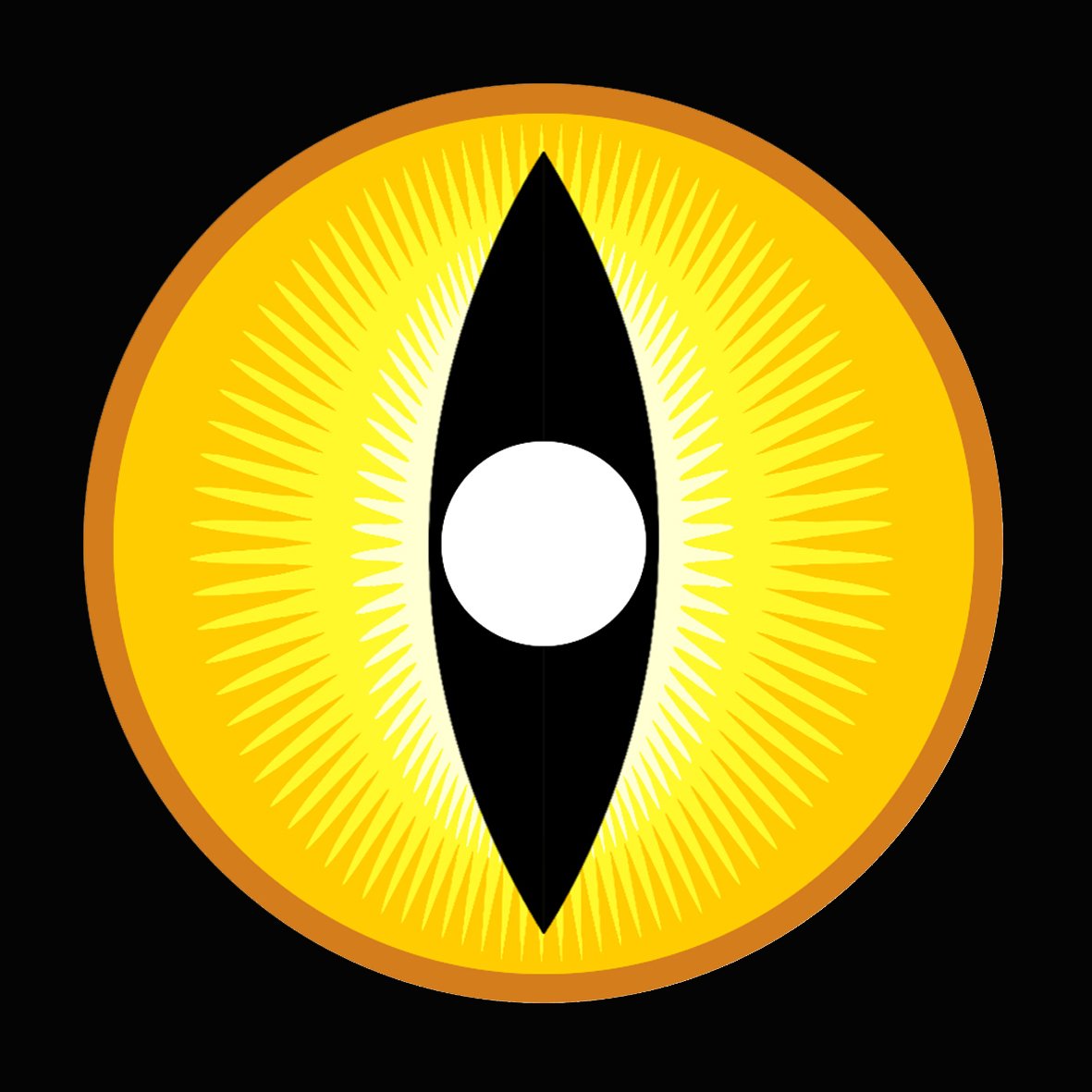עדשת קוספליי 22mm Sauron Yellow