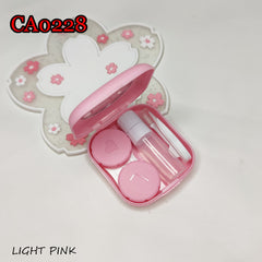 סט צבעוני בעיצוב אלגנטי לאחסון עדשות מגע + ציוד לטיפול בעדשות