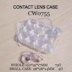 מחסנית לאחסון 12 עדשות מגע (6 זוגות)