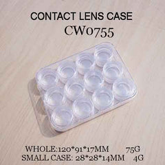 מחסנית לאחסון 12 עדשות מגע (6 זוגות)